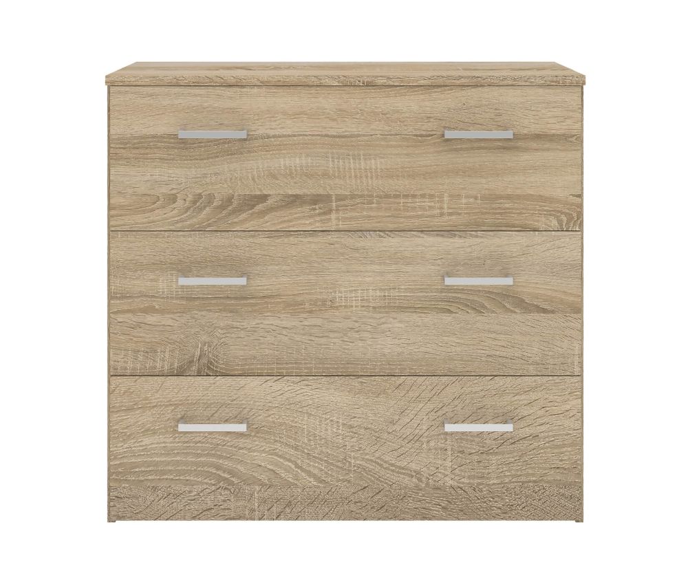 FTG Space Oak 3 Drawer Chest