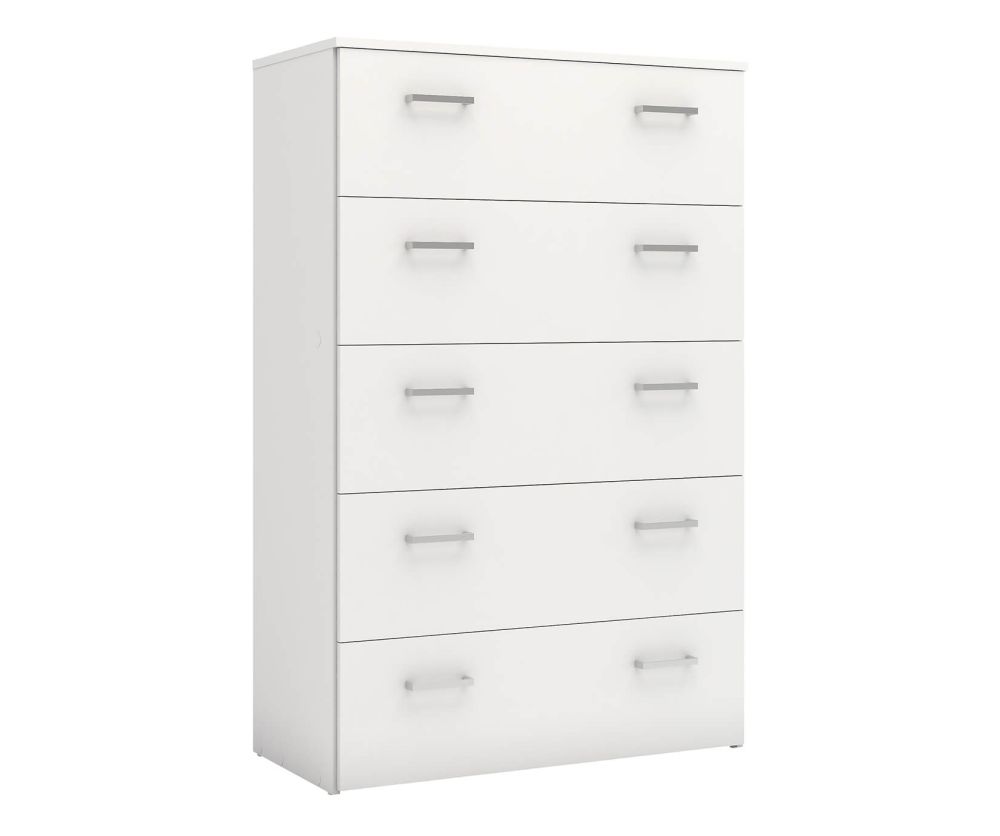 FTG Space White 5 Drawer Chest
