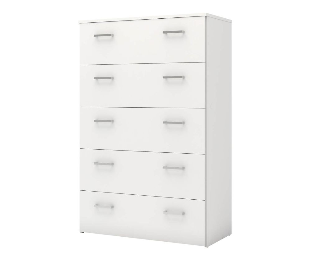 FTG Space White 5 Drawer Chest