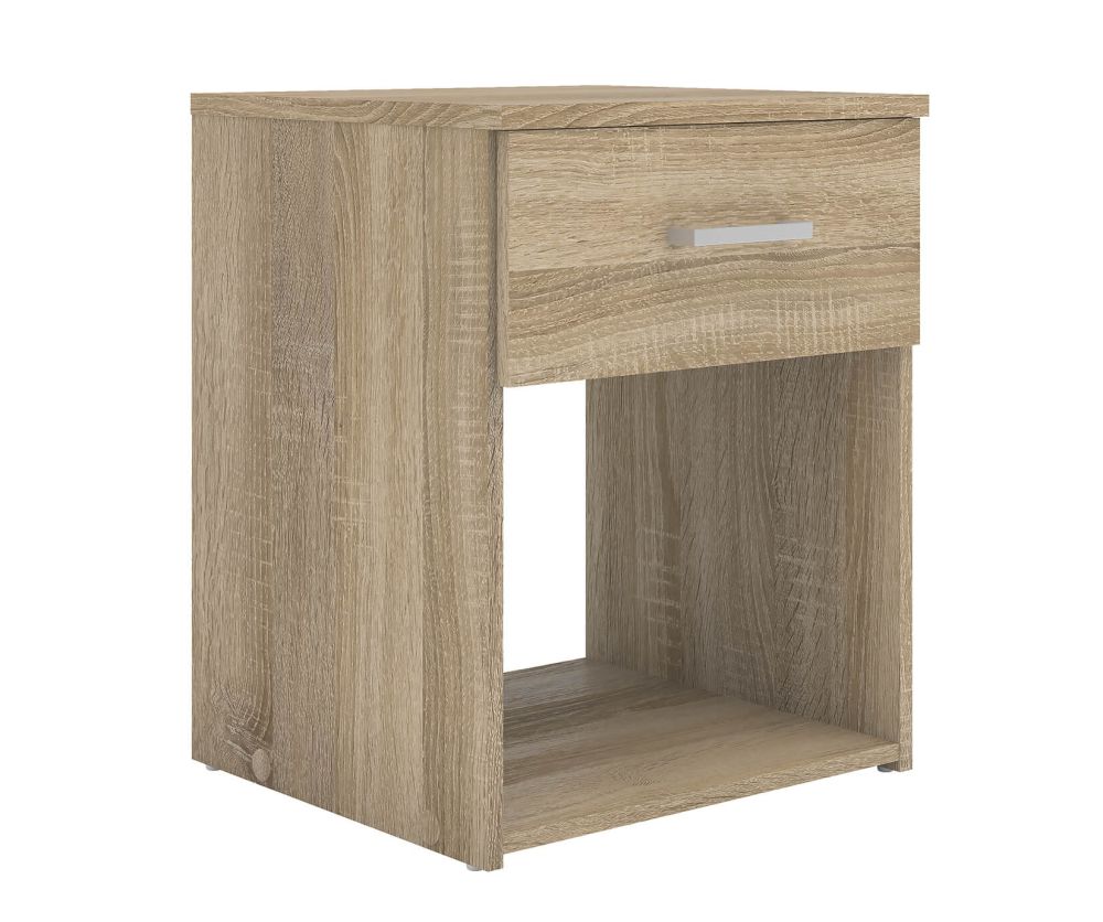 FTG Space Oak 1 Drawer Bedside Table