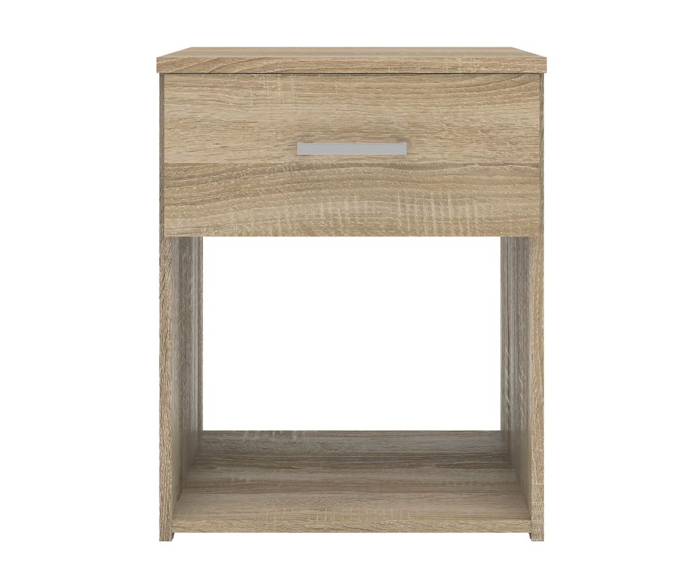 FTG Space Oak 1 Drawer Bedside Table