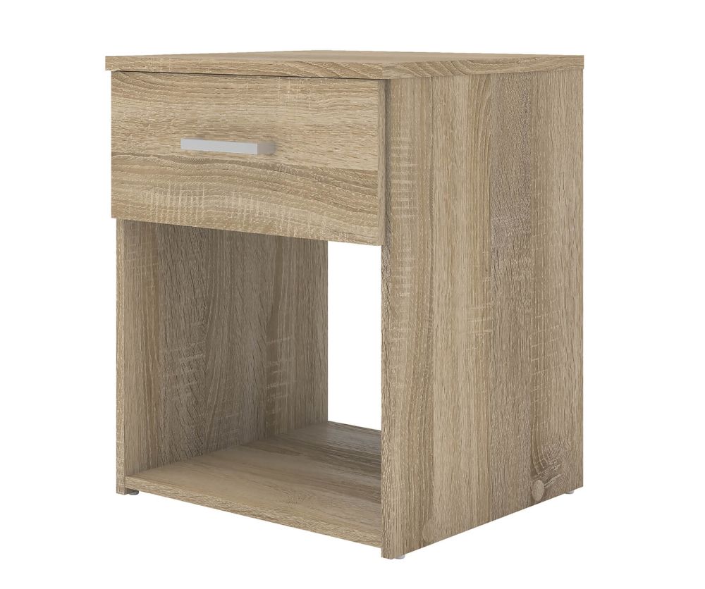 FTG Space Oak 1 Drawer Bedside Table