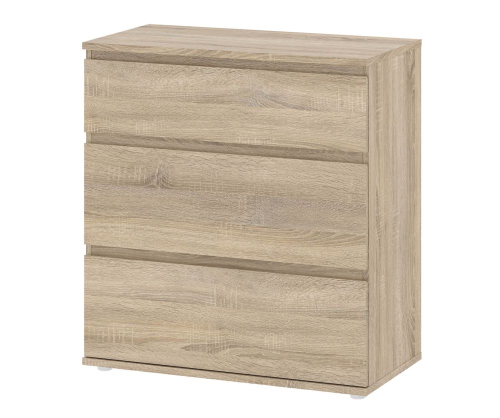 FTG Nova Oak 3 Drawer Chest
