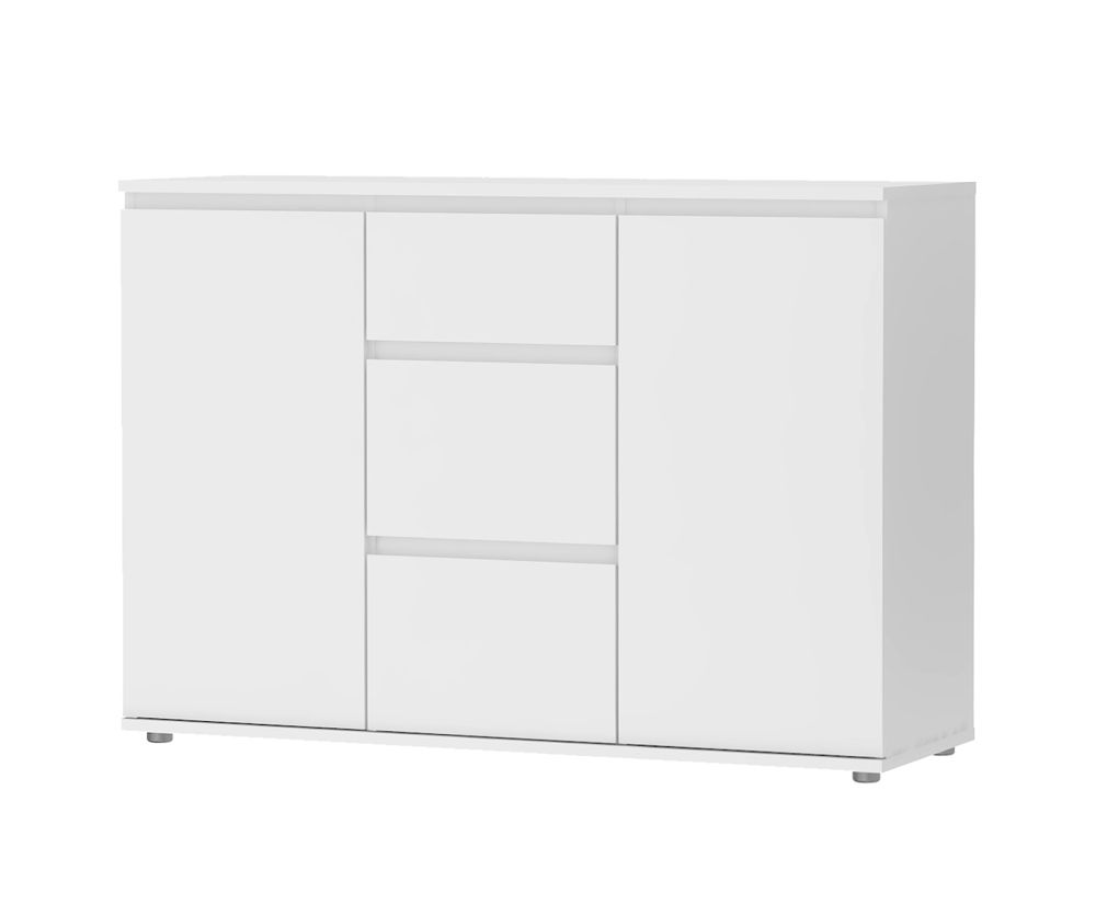 FTG Nova White 3 Drawer 2 Door Sideboard