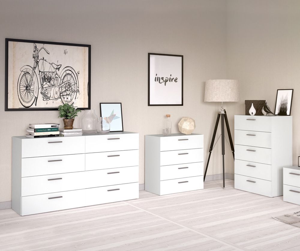 FTG Pepe White 5 Drawer Chest