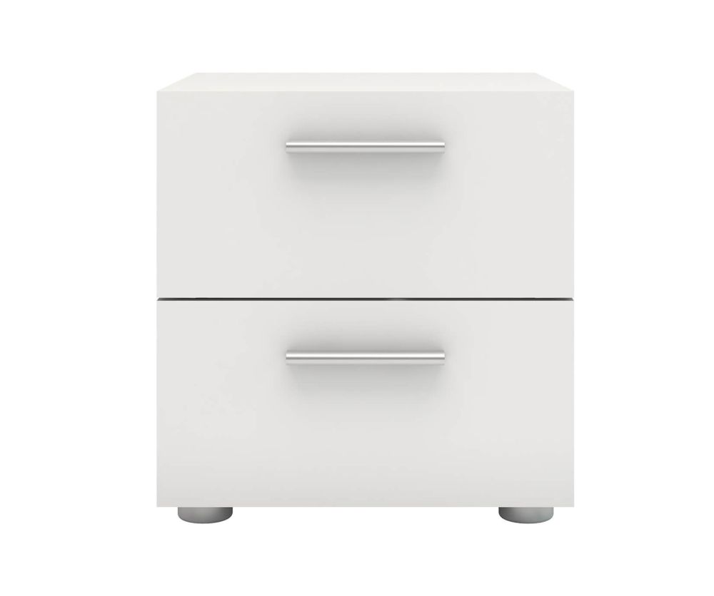 FTG Pepe White 2 Drawer Bedside Table