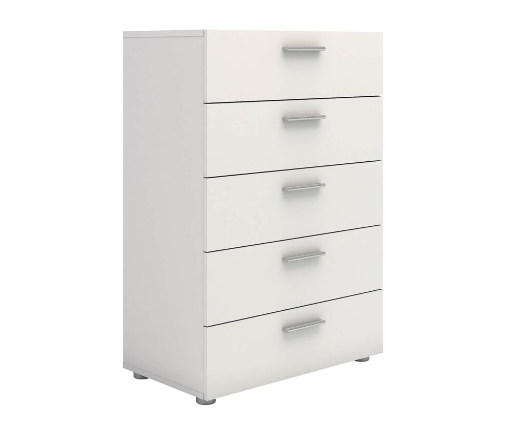 FTG Pepe White 5 Drawer Chest