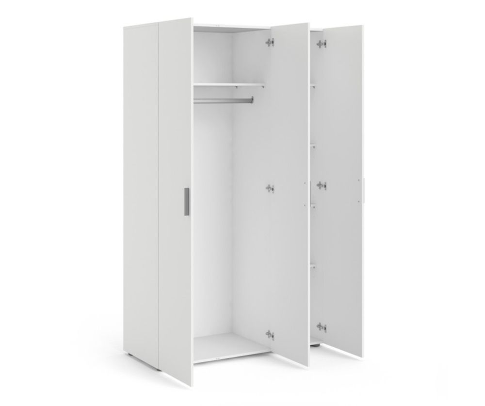 FTG Pepe White 3 Door Wardrobe