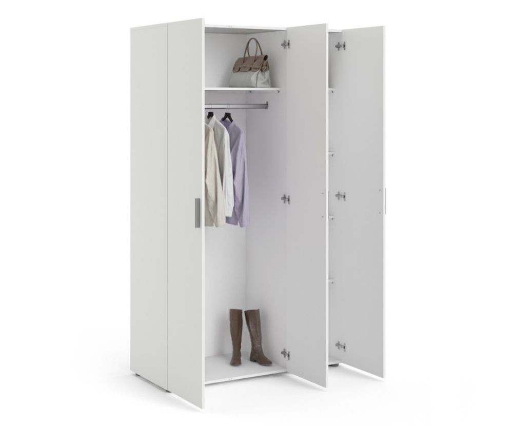 FTG Pepe White 3 Door Wardrobe