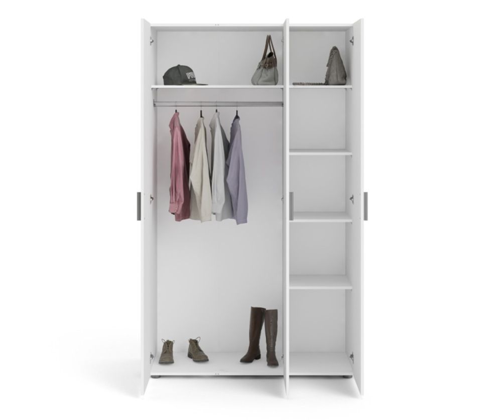 FTG Pepe White 3 Door Wardrobe