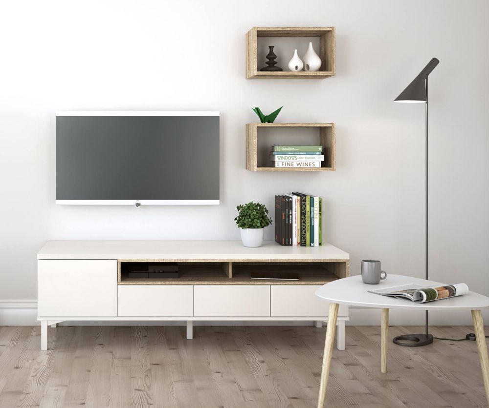 FTG Roomers Oak Wall Shelf Unit