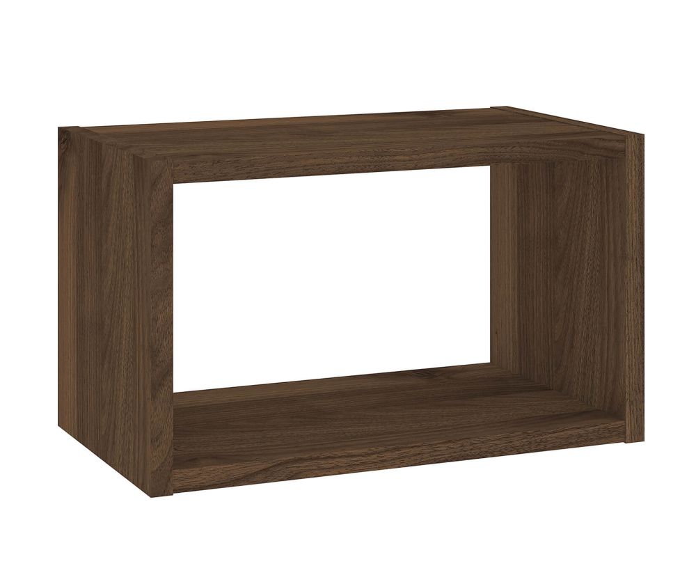 FTG Roomers Walnut Wall Shelf Unit