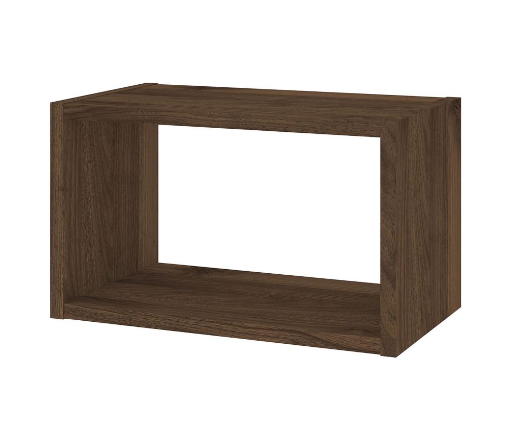 FTG Roomers Walnut Wall Shelf Unit