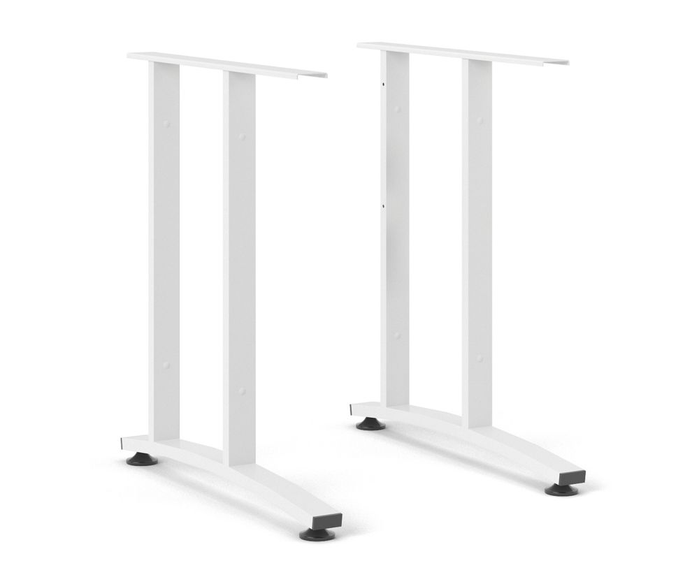 FTG Prima Oak 120cm Desk with White Legs