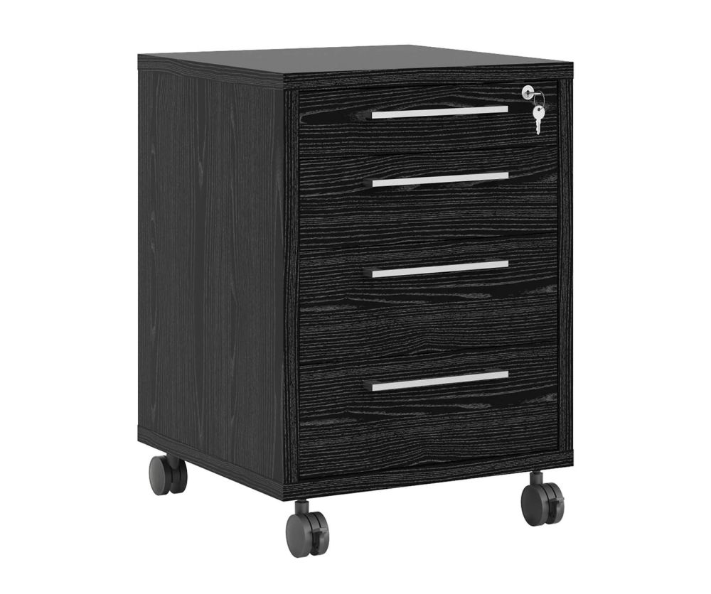 FTG Prima Black Woodgrain Mobile cabinet