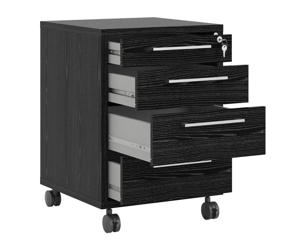 FTG Prima Black Woodgrain Mobile cabinet