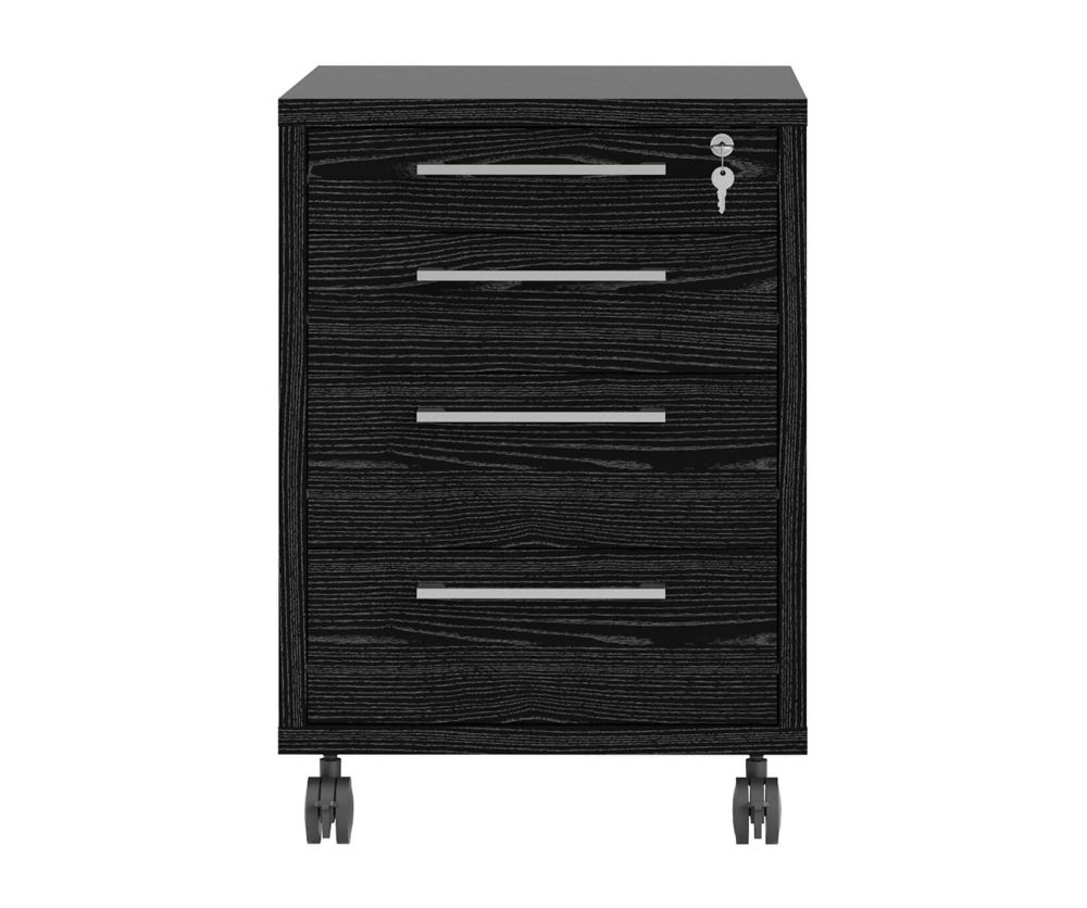 FTG Prima Black Woodgrain Mobile cabinet