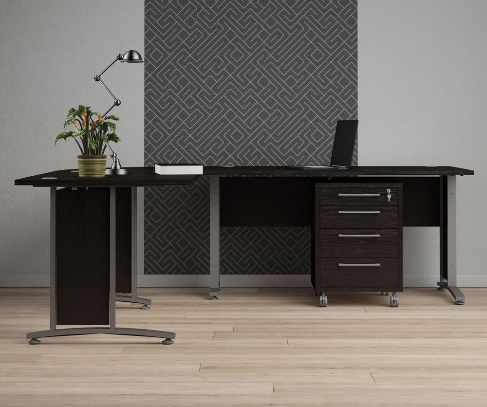 FTG Prima Black Woodgrain Mobile cabinet
