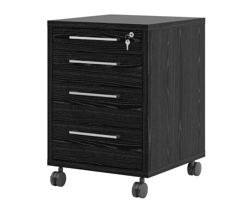 FTG Prima Black Woodgrain Mobile cabinet