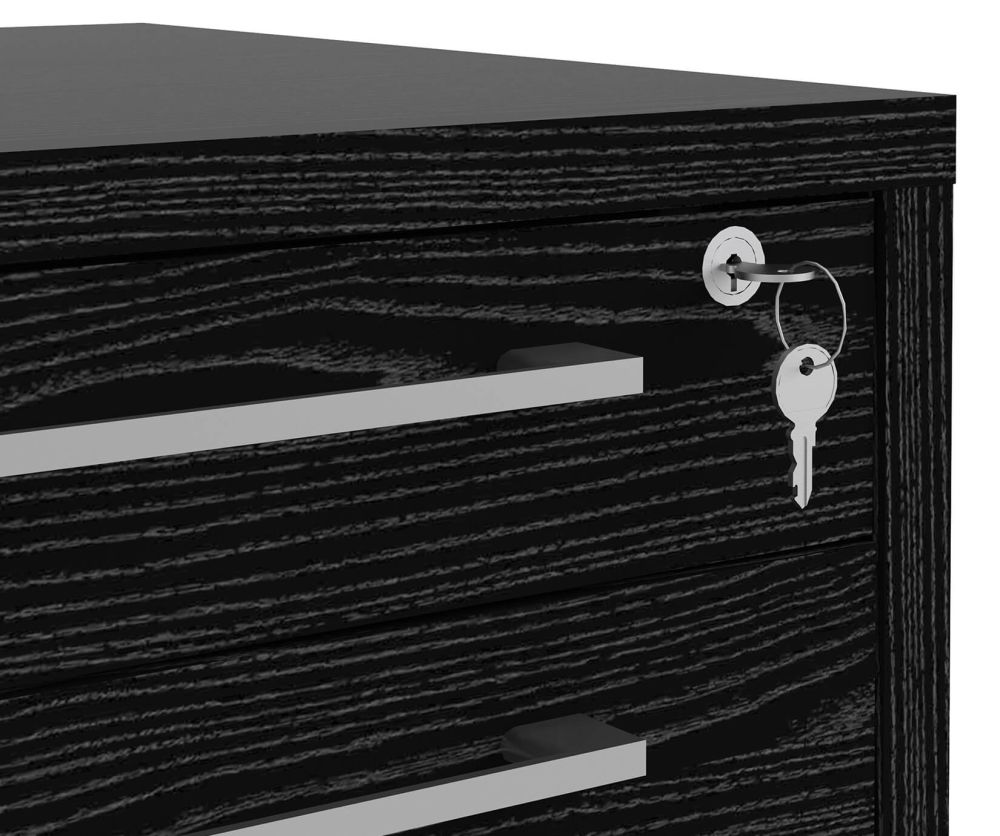 FTG Prima Black Woodgrain Mobile cabinet