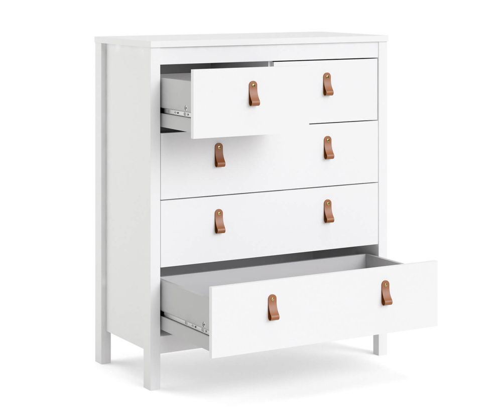 FTG Barcelona White 3 + 2 Drawer Chest