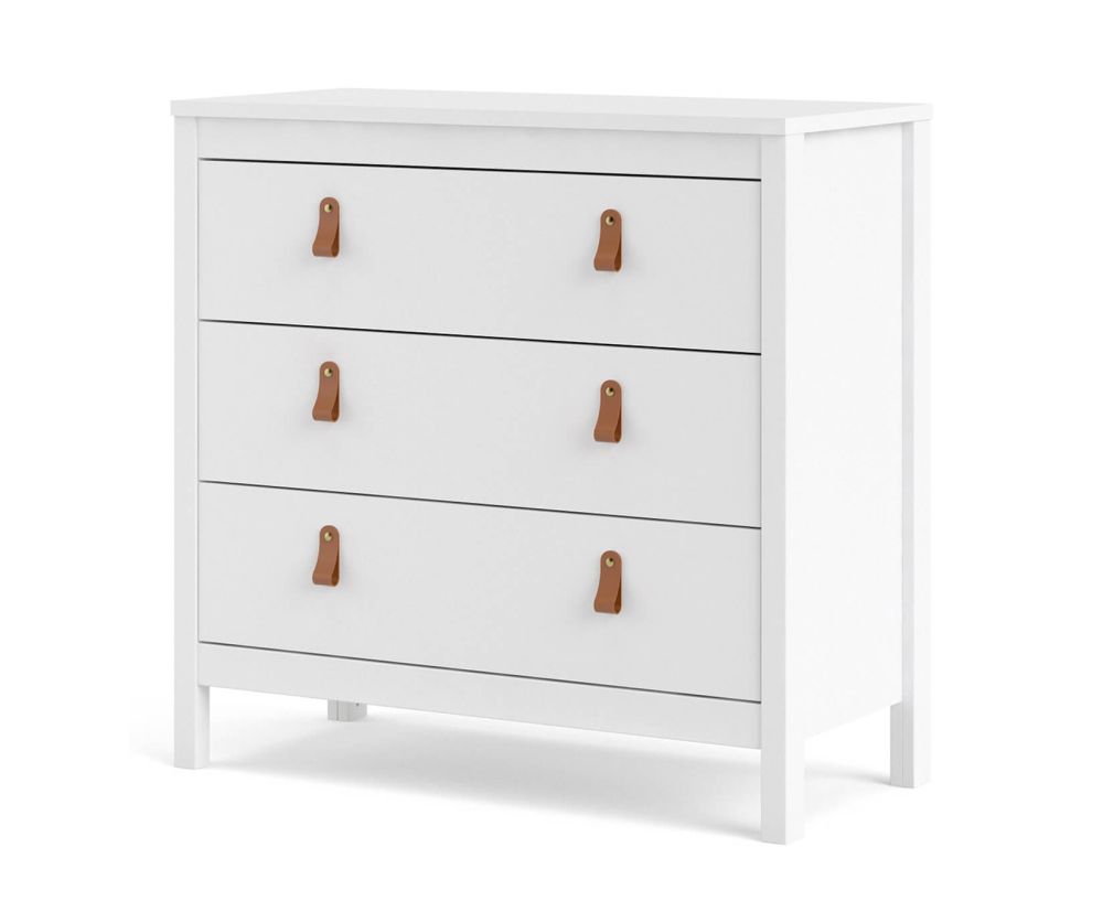 FTG Barcelona White 3 Drawer Chest