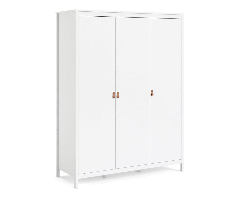 FTG Barcelona White 3 Door Wardrobe