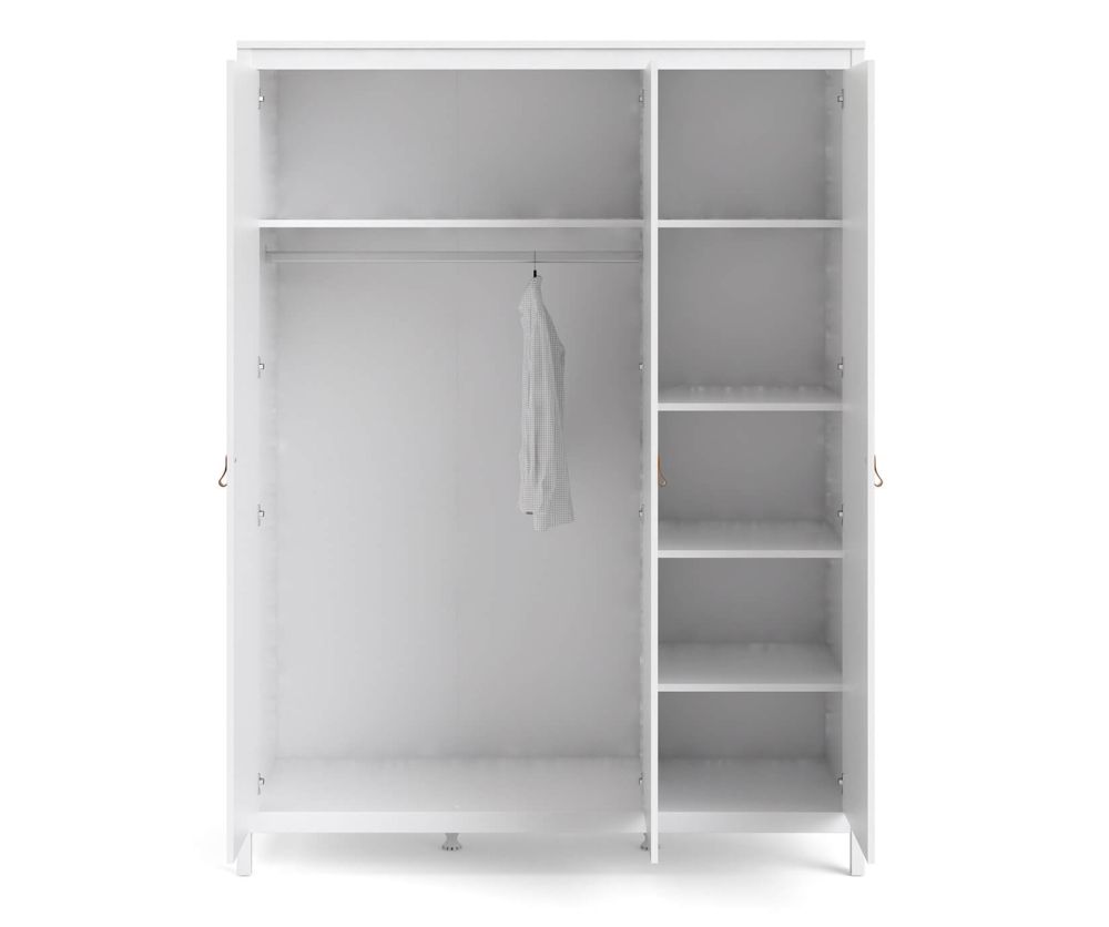 FTG Barcelona White 3 Door Wardrobe