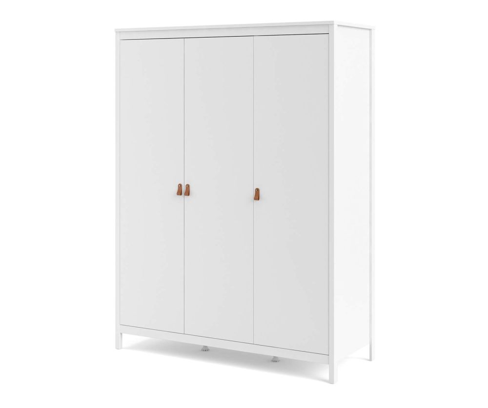 FTG Barcelona White 3 Door Wardrobe