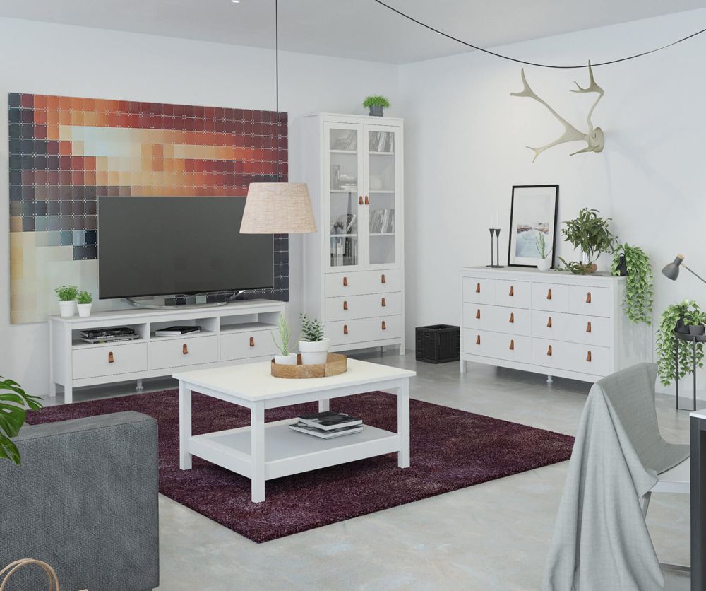 FTG Barcelona White Coffee Table