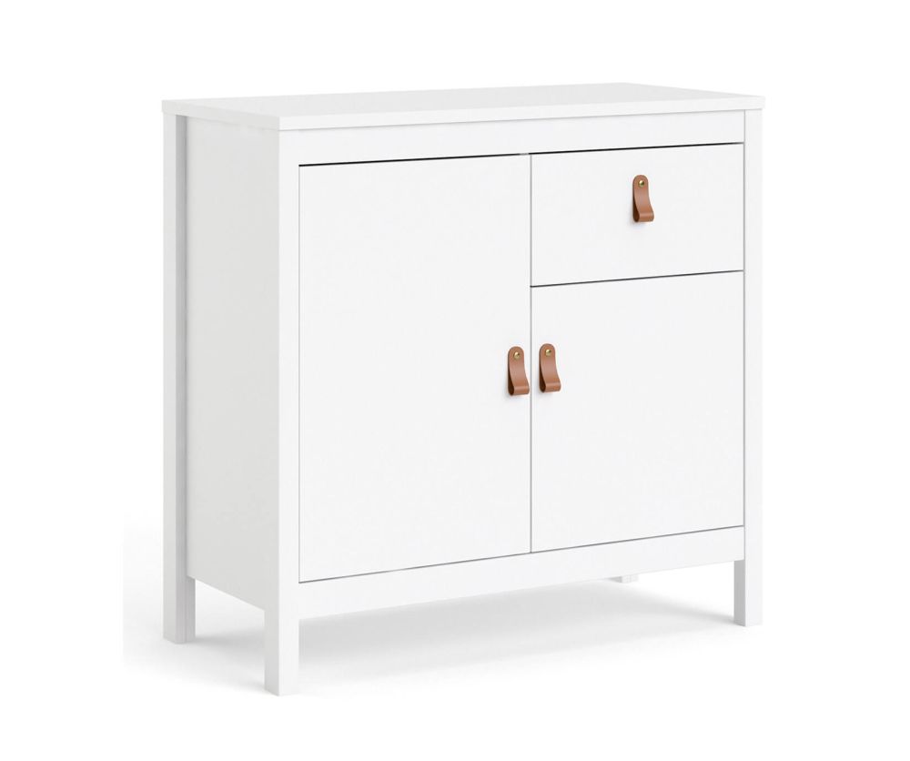 FTG Barcelona White 2 Door 1 Drawer Sideboard