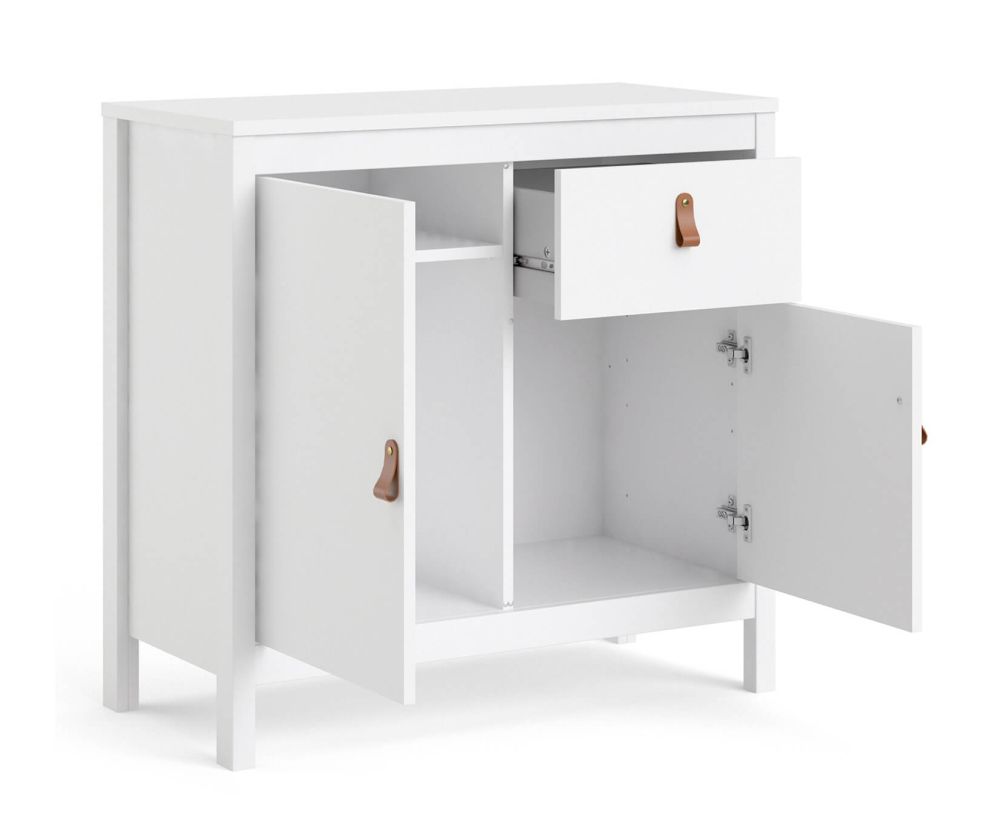 FTG Barcelona White 2 Door 1 Drawer Sideboard