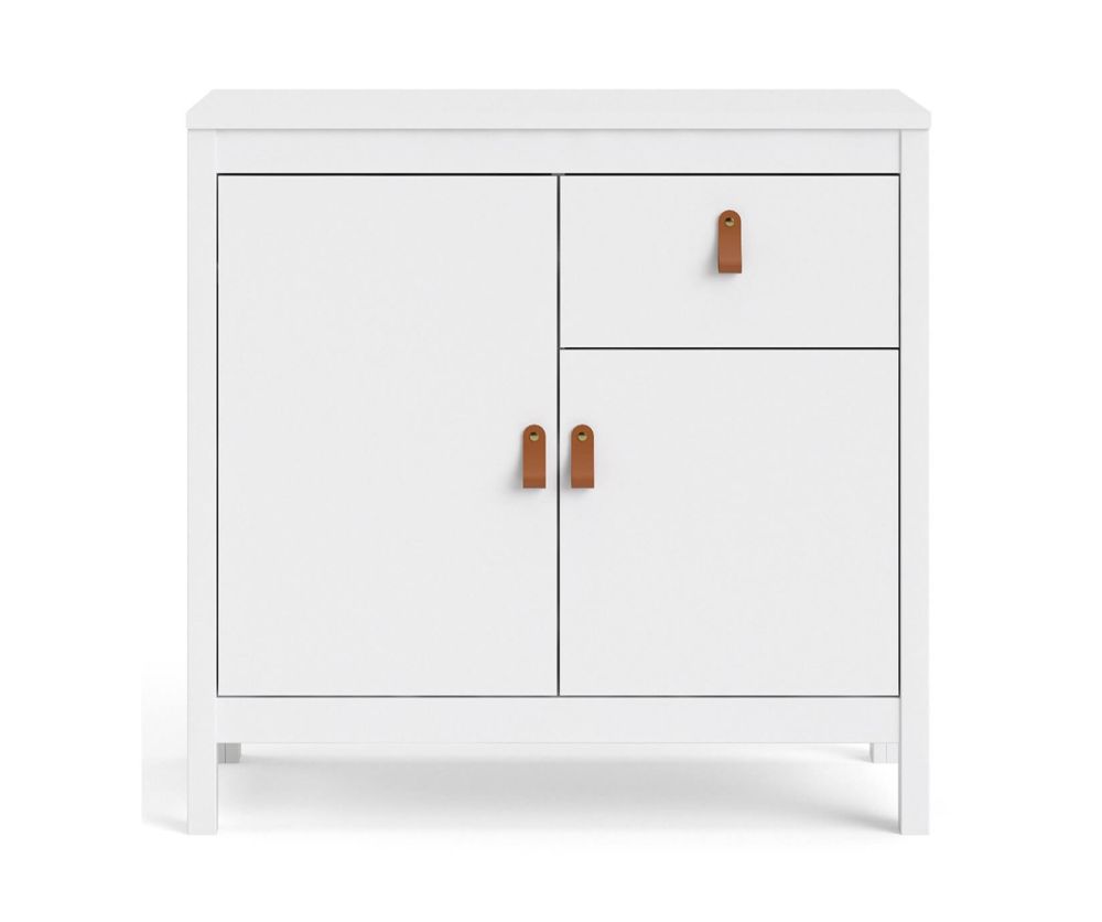 FTG Barcelona White 2 Door 1 Drawer Sideboard