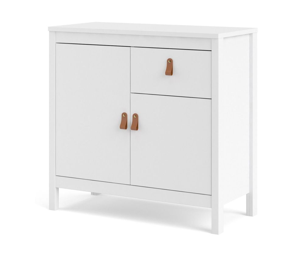 FTG Barcelona White 2 Door 1 Drawer Sideboard