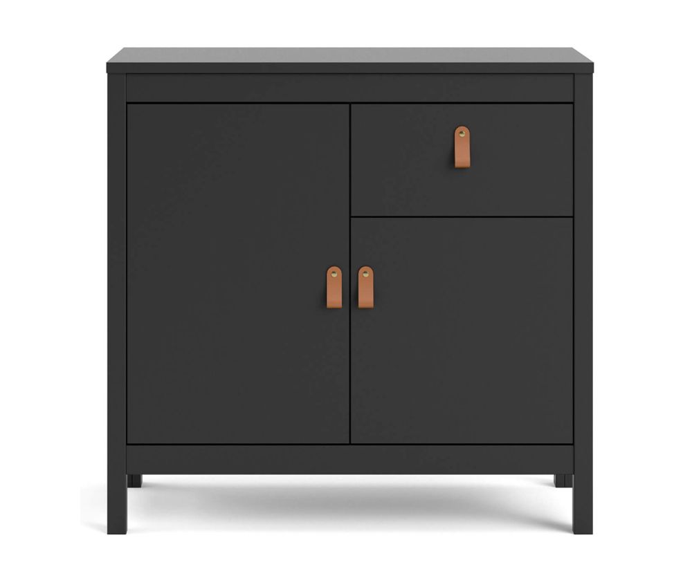 FTG Barcelona Matt Black 2 Door 1 Drawer Sideboard