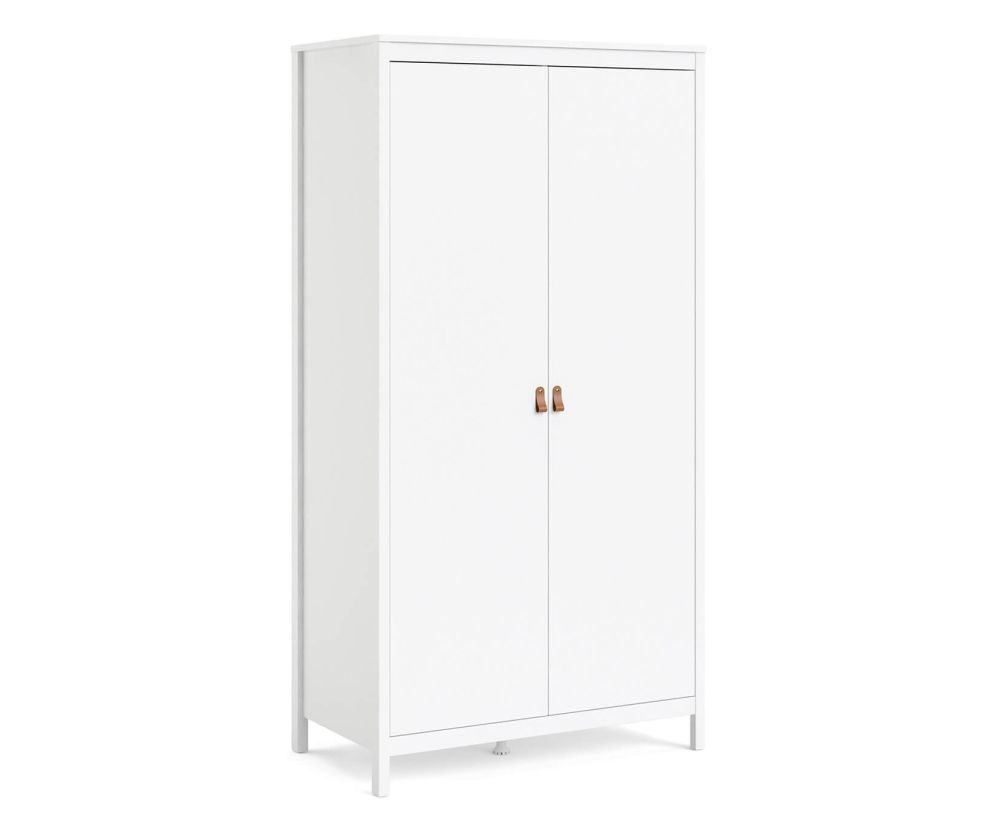 FTG Barcelona White 2 Door Wardrobe