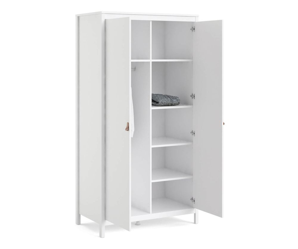 FTG Barcelona White 2 Door Wardrobe