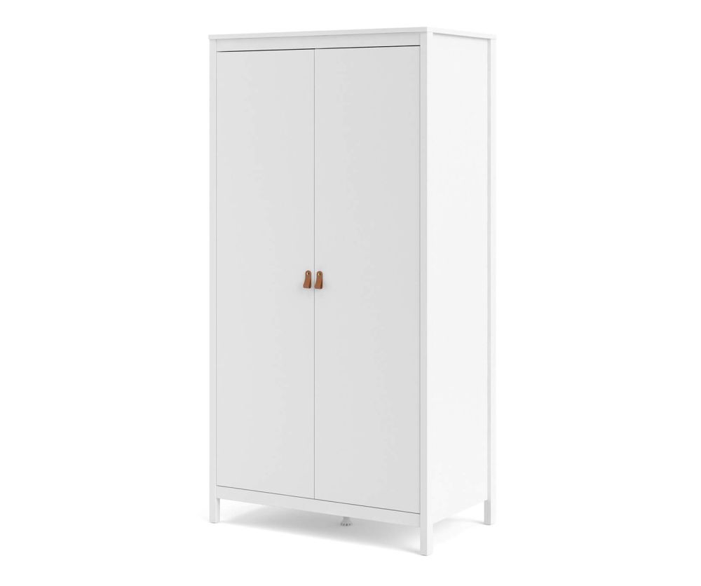 FTG Barcelona White 2 Door Wardrobe
