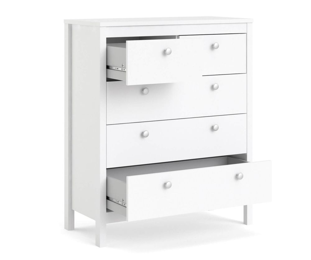 FTG Madrid White 3 + 2 Drawer Chest