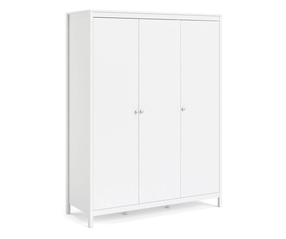 FTG Madrid White 3 Door Wardrobe