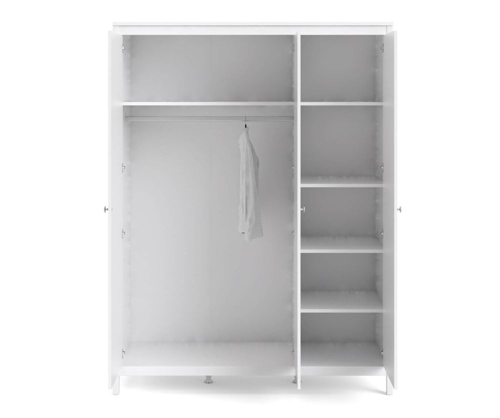 FTG Madrid White 3 Door Wardrobe