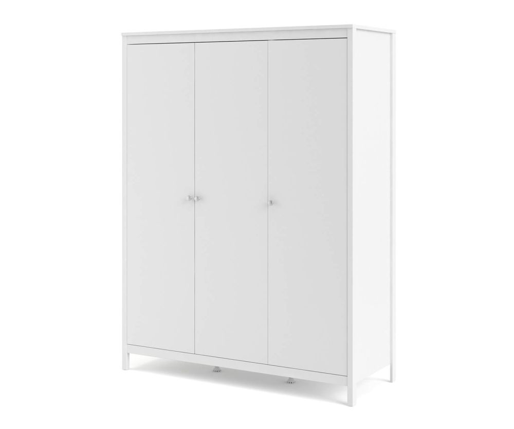FTG Madrid White 3 Door Wardrobe