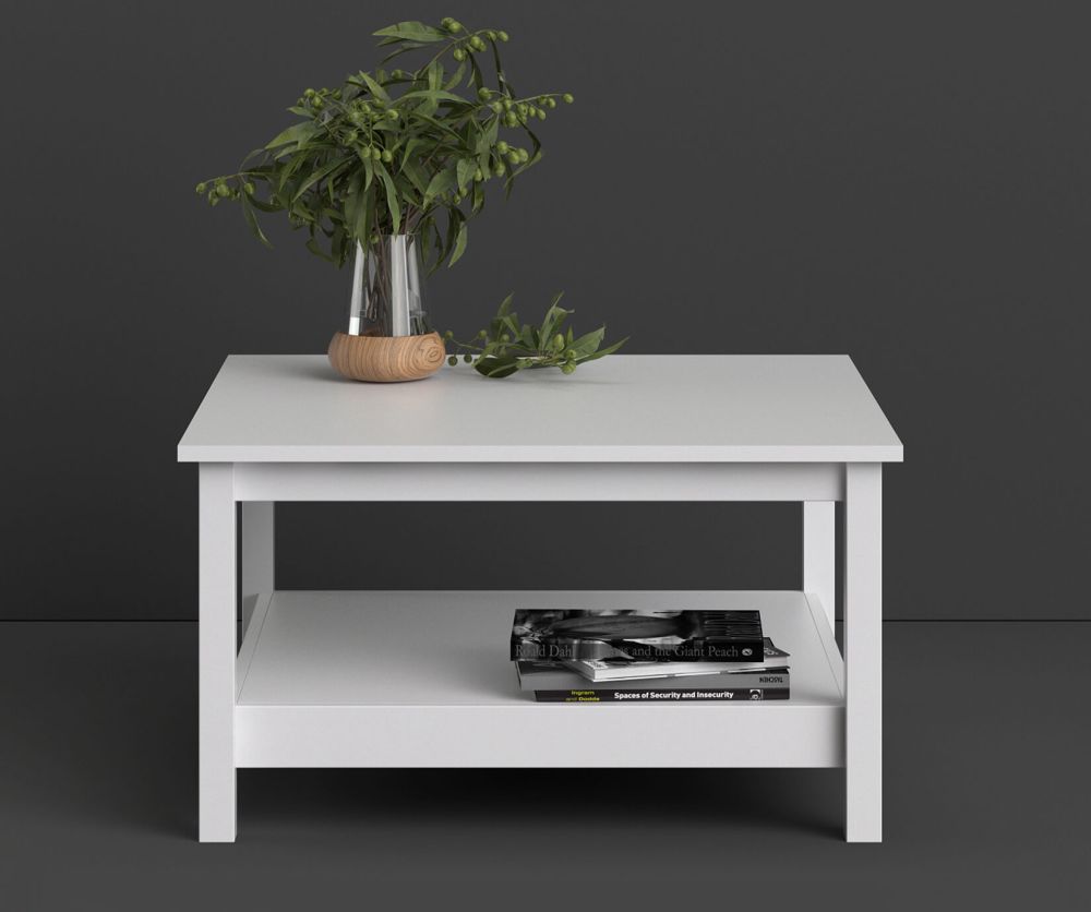 FTG Madrid White Coffee Table