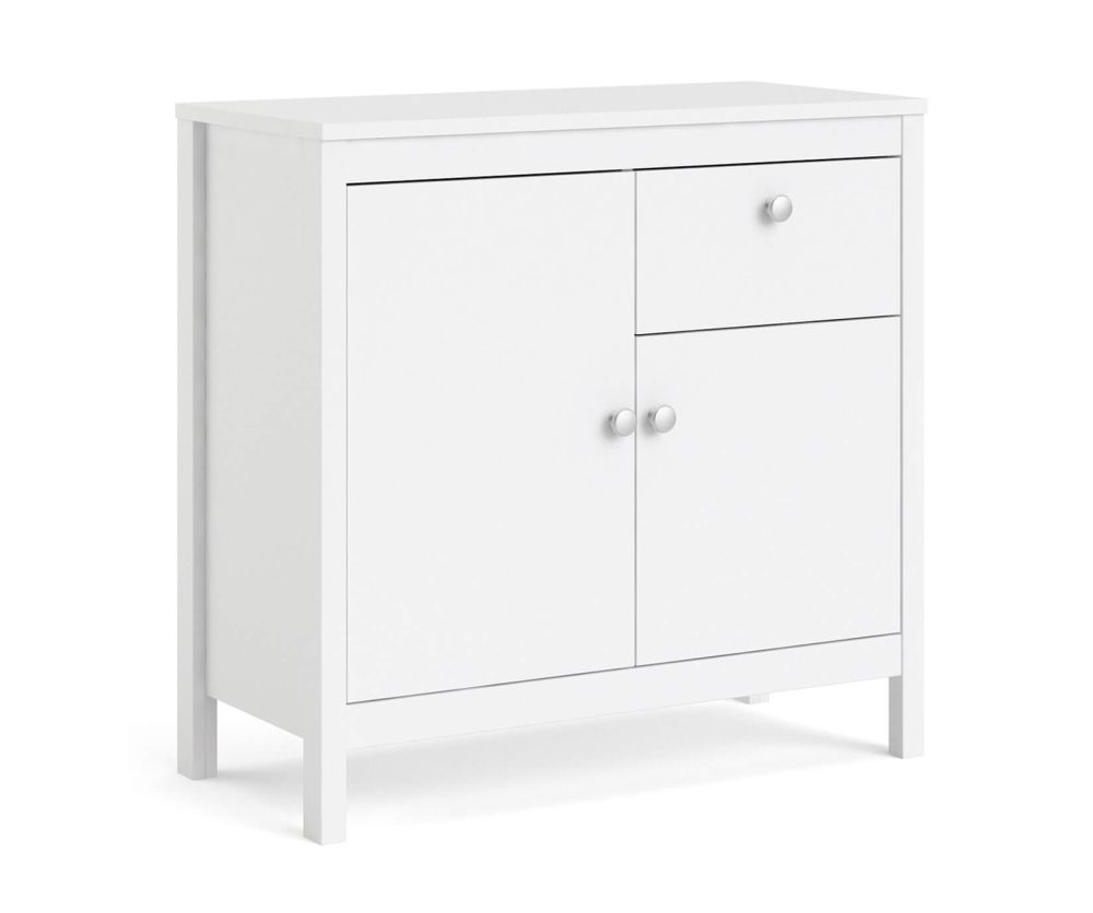 FTG Madrid White 2 Door 1 Drawer Sideboard