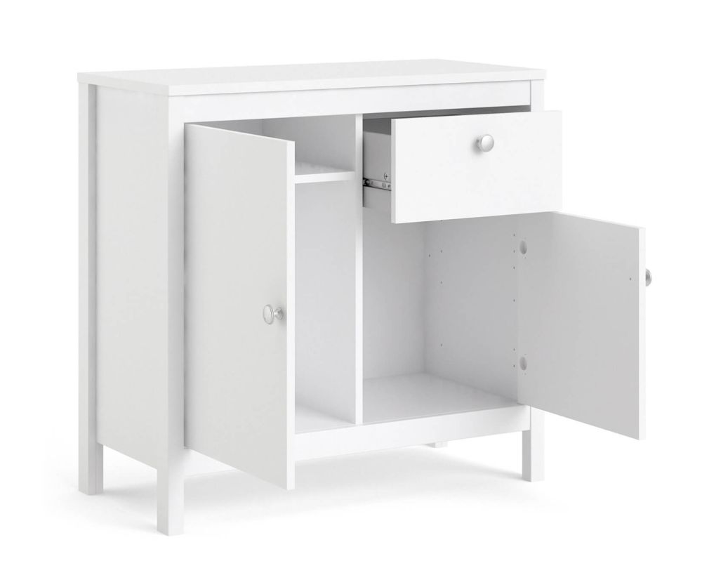 FTG Madrid White 2 Door 1 Drawer Sideboard