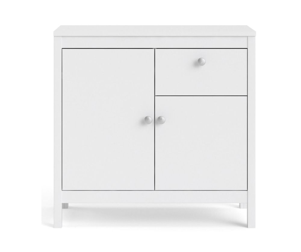 FTG Madrid White 2 Door 1 Drawer Sideboard