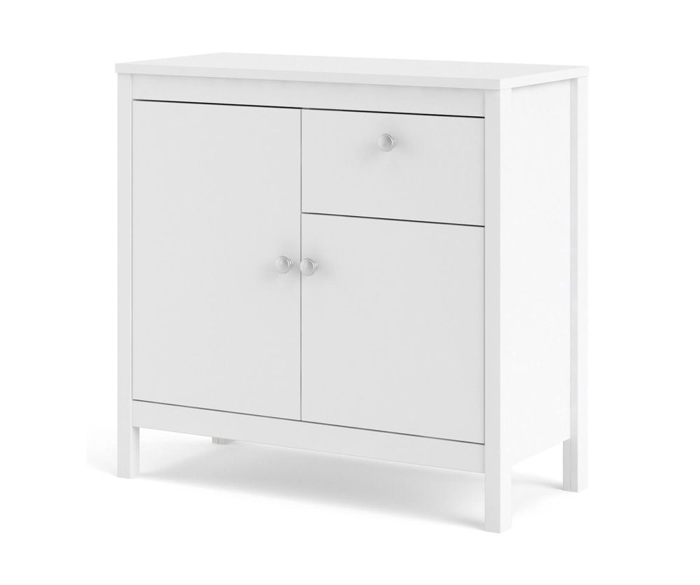 FTG Madrid White 2 Door 1 Drawer Sideboard