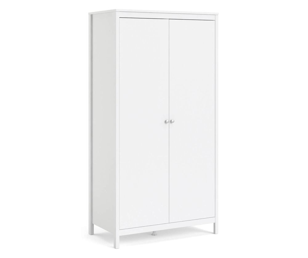 FTG Madrid White 2 Door Wardrobe