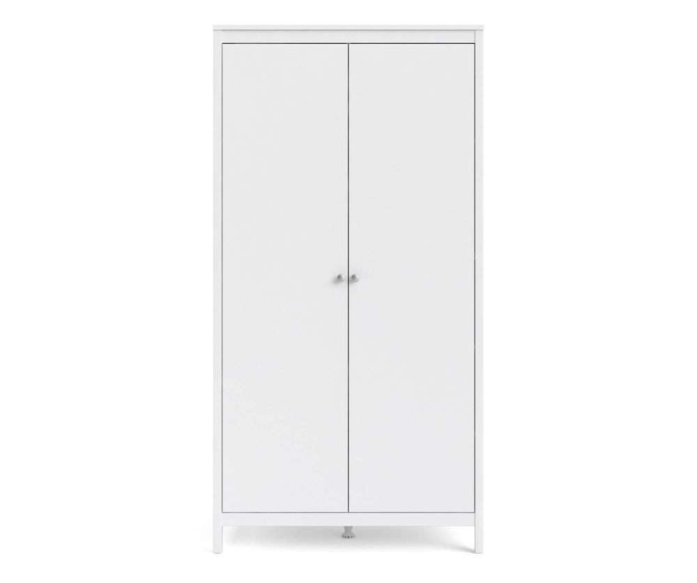 FTG Madrid White 2 Door Wardrobe