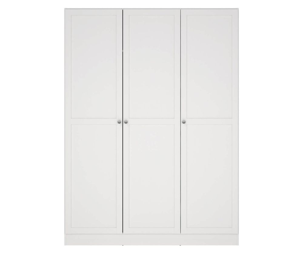 Brande White 3 Frame Doors Wardrobe 